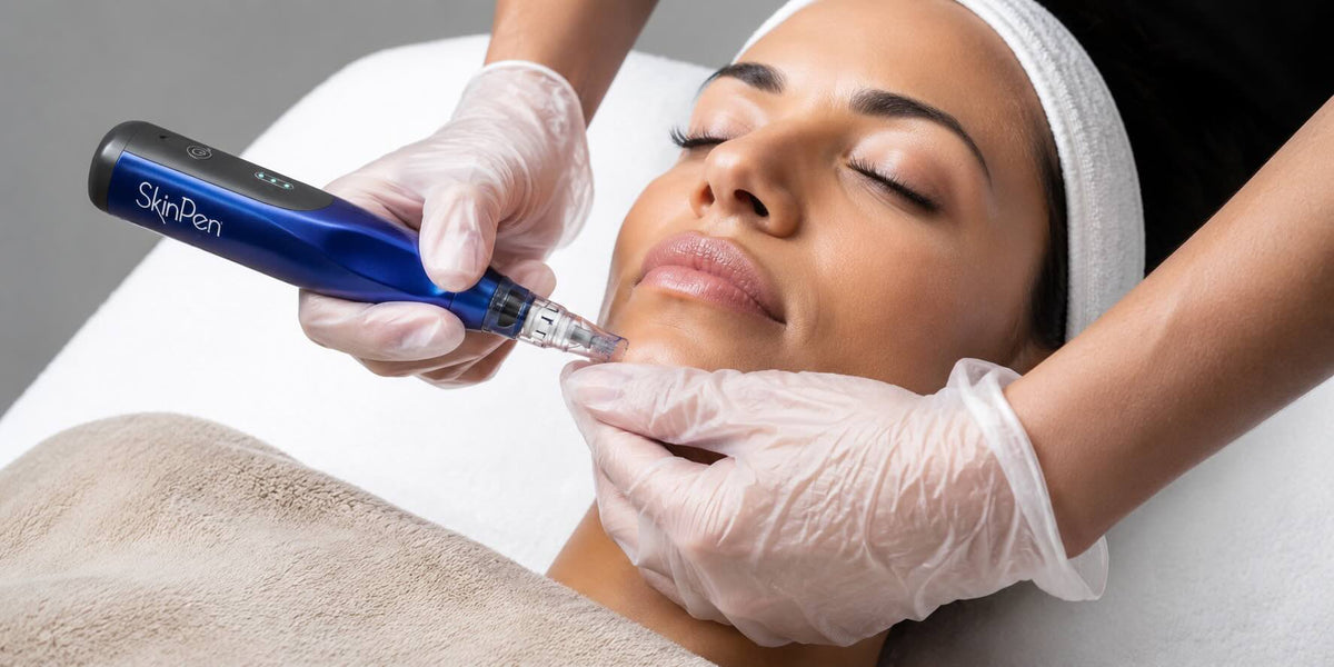a mona receiving microneedling in Victoria BC