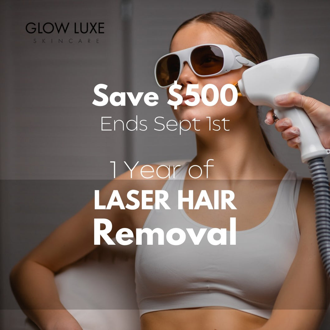 A 1 Year Laser Hair Removal Package($2625 tax included)