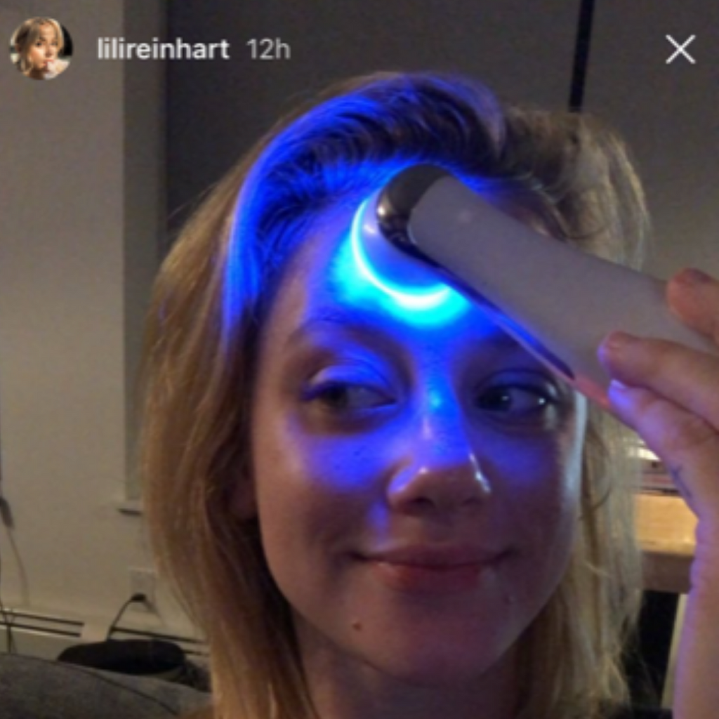lili reinhart. skin care device for home anti-aging